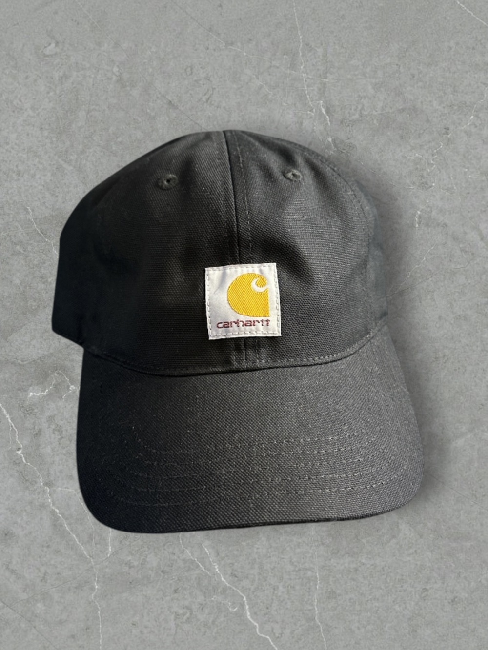 Carhartt black canvas cap Velcro adjustable NWT